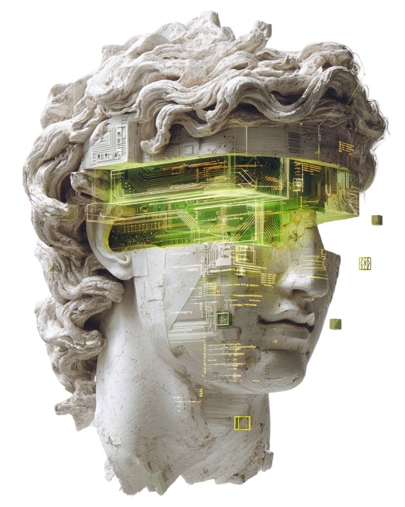 Digital Philosopher Bust